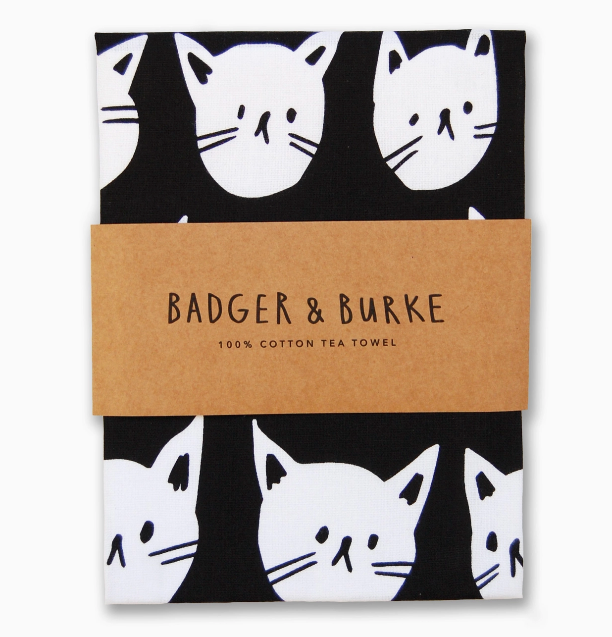 BADGER & BURKE Many Cats Tea Towel