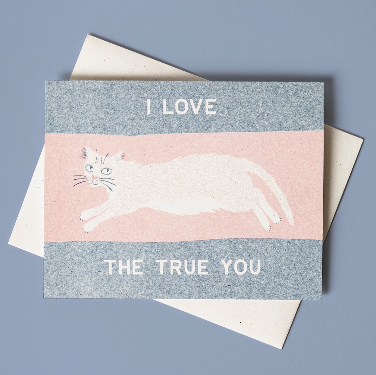 BROMSTAD PRINTING I Love the True You - Trans Pride Card