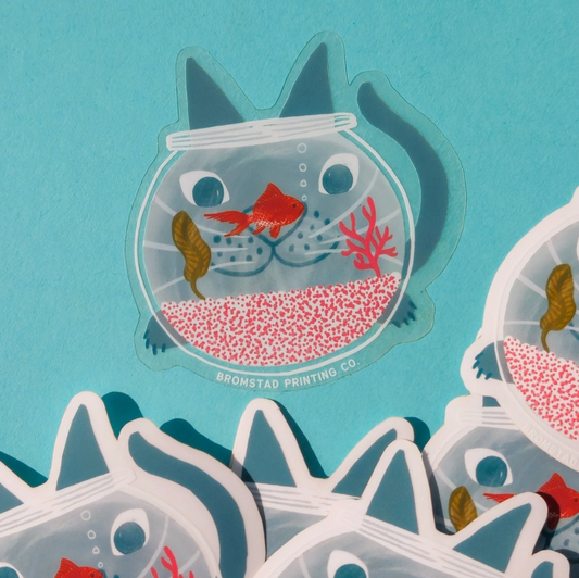 BROMSTAD PRINTING Fish Bowl Sticker