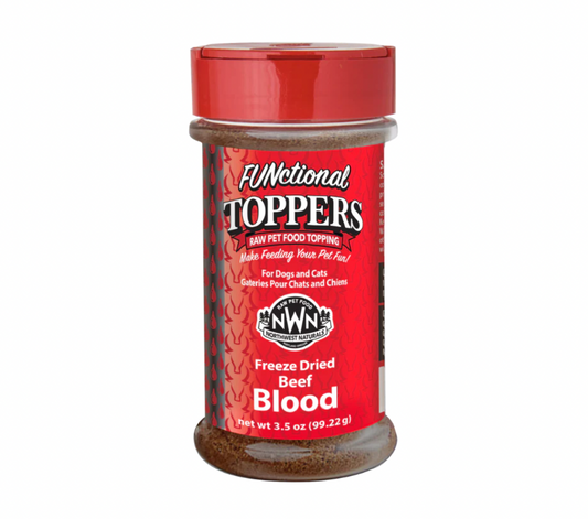 NORTHWEST NATURALS Freeze Dried Beef Blood Functional Topper, 99.22g (3.5oz)
