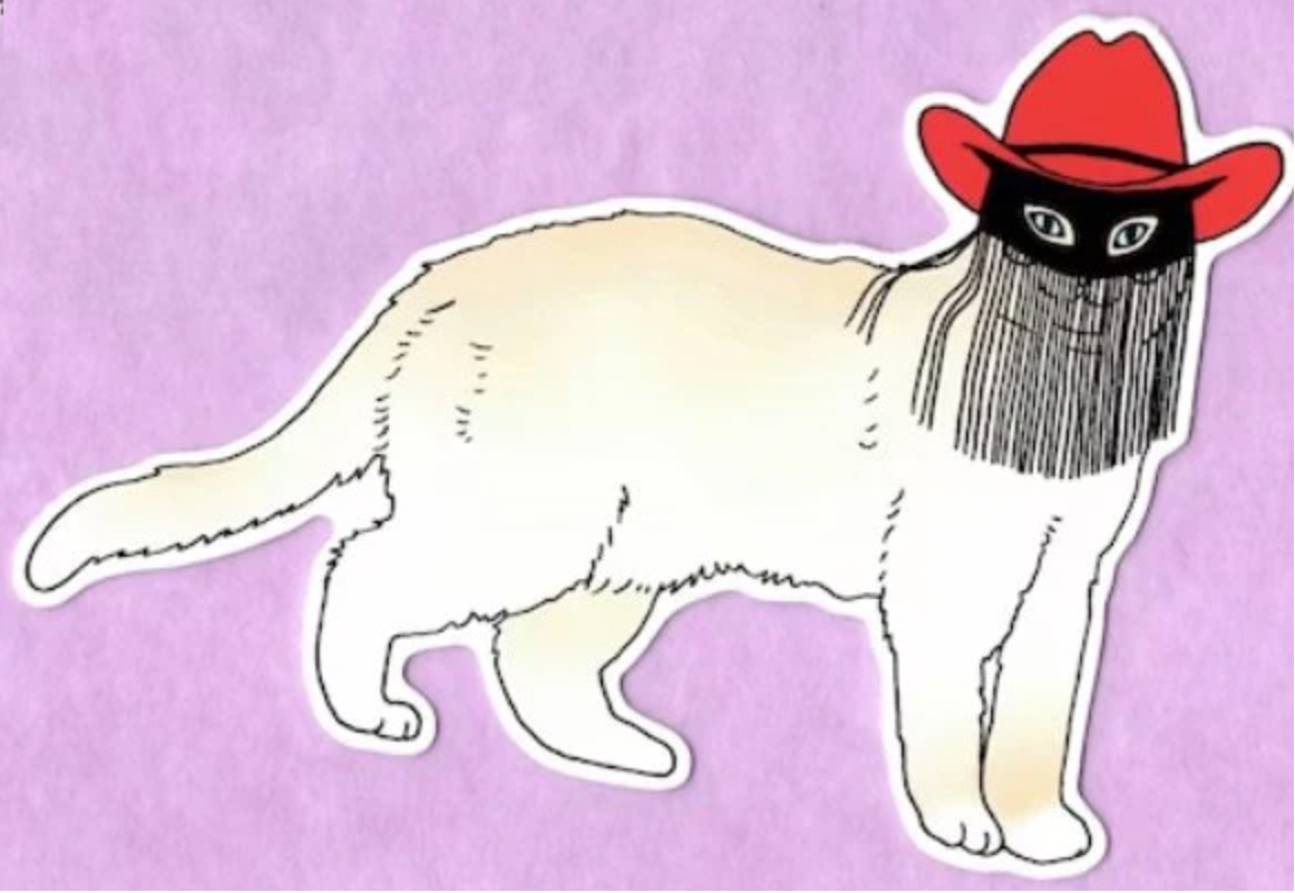 LOVESTRUCK PRINTS Orville Peck Cat Sticker