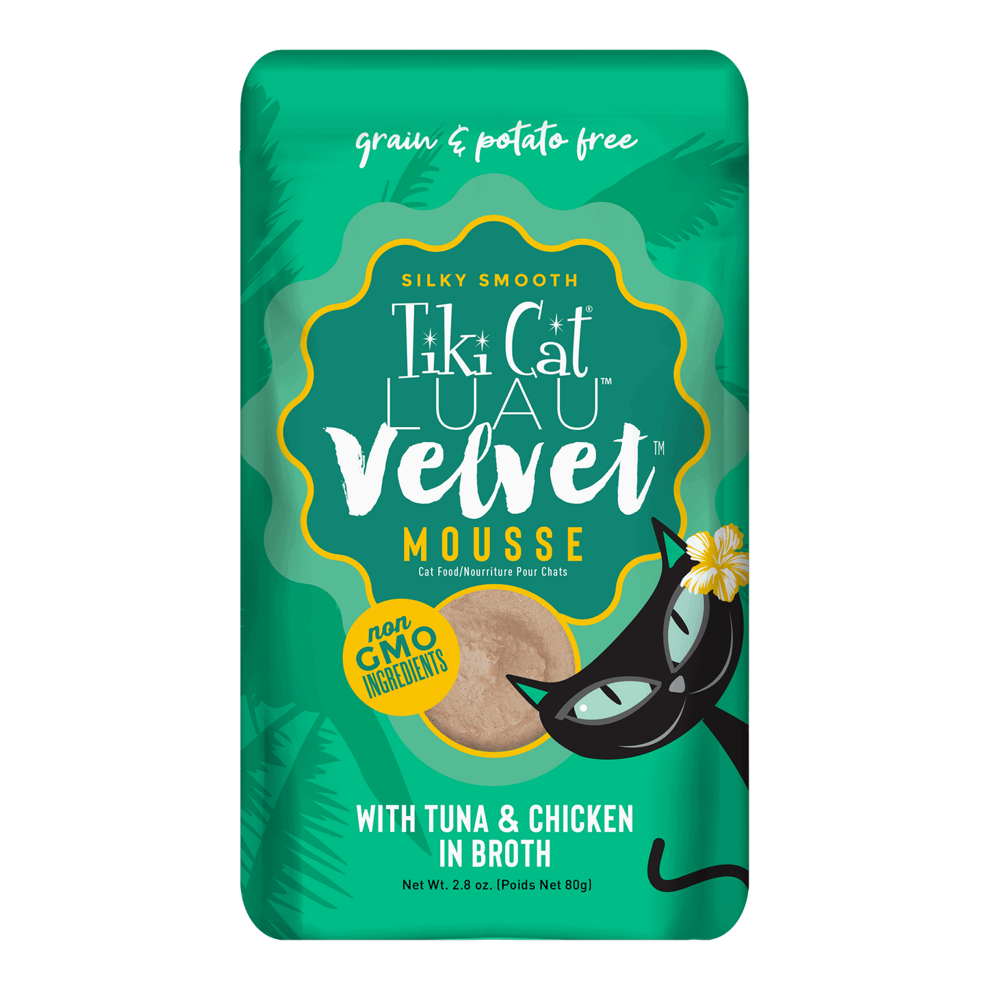 TIKI CAT Velvet Mousse Tuna & Chicken, 80g pouch