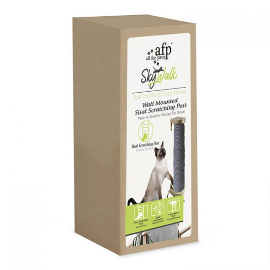 ALL FOR PAWS Skywalk Wall Mounted Sisal Scratching Post