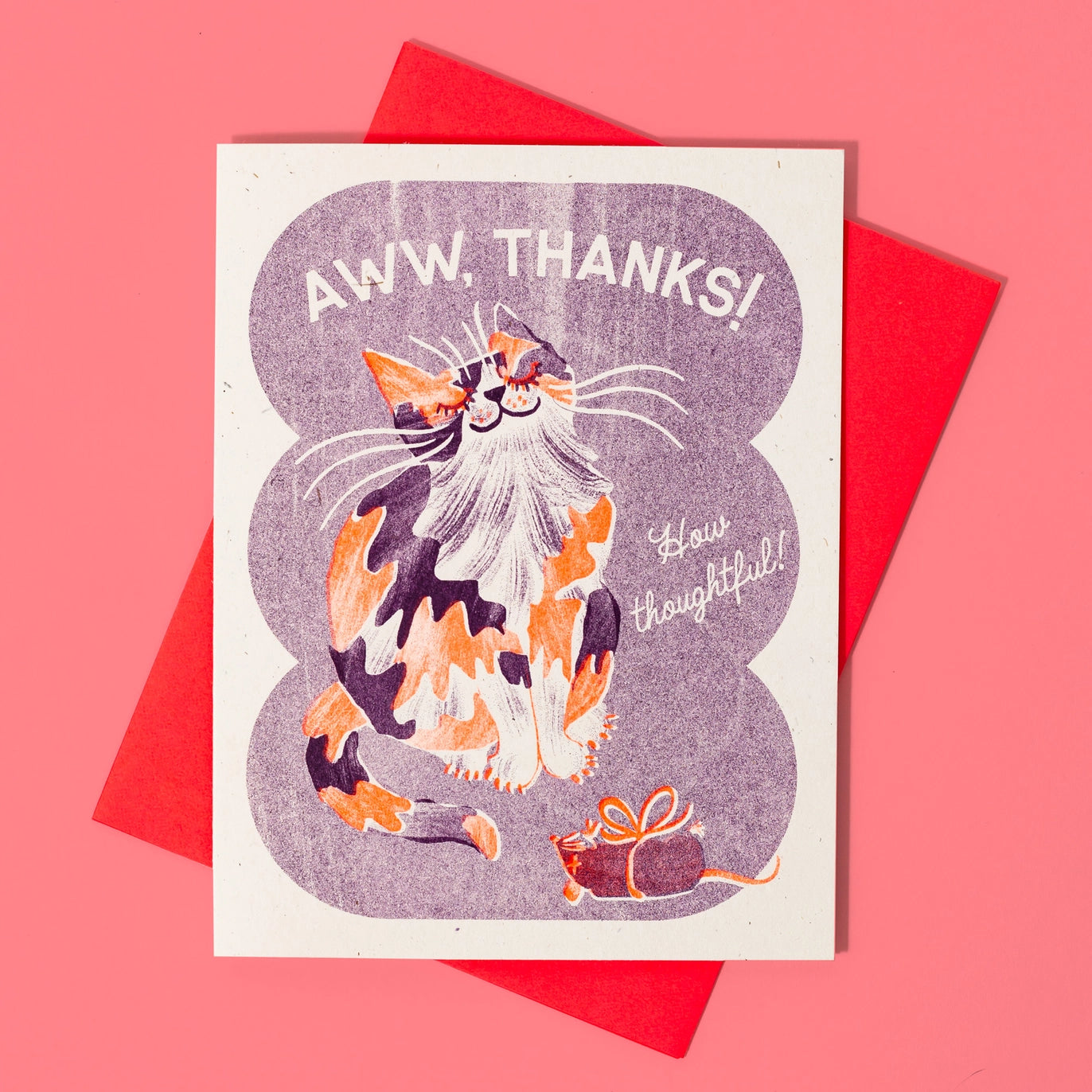 BROMSTAD PRINTING Aww, Thanks! Cat Card