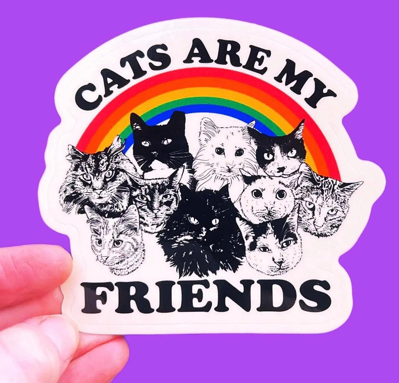 ASTRAL WEEKEND Cats Are My Friends Sticker