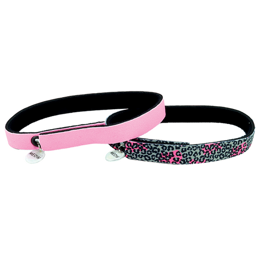 COASTAL ElastaCat FlexFit Collar Cheetah & Neon Pink, 2pk