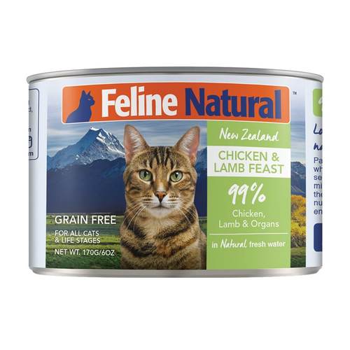 FELINE NATURAL New Zealand Chicken and Lamb Feast, 170g (6oz)