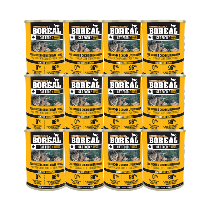 BORÉAL Cobb Chicken and Chicken Liver, 369g (13oz) *CASE (12 CANS)*