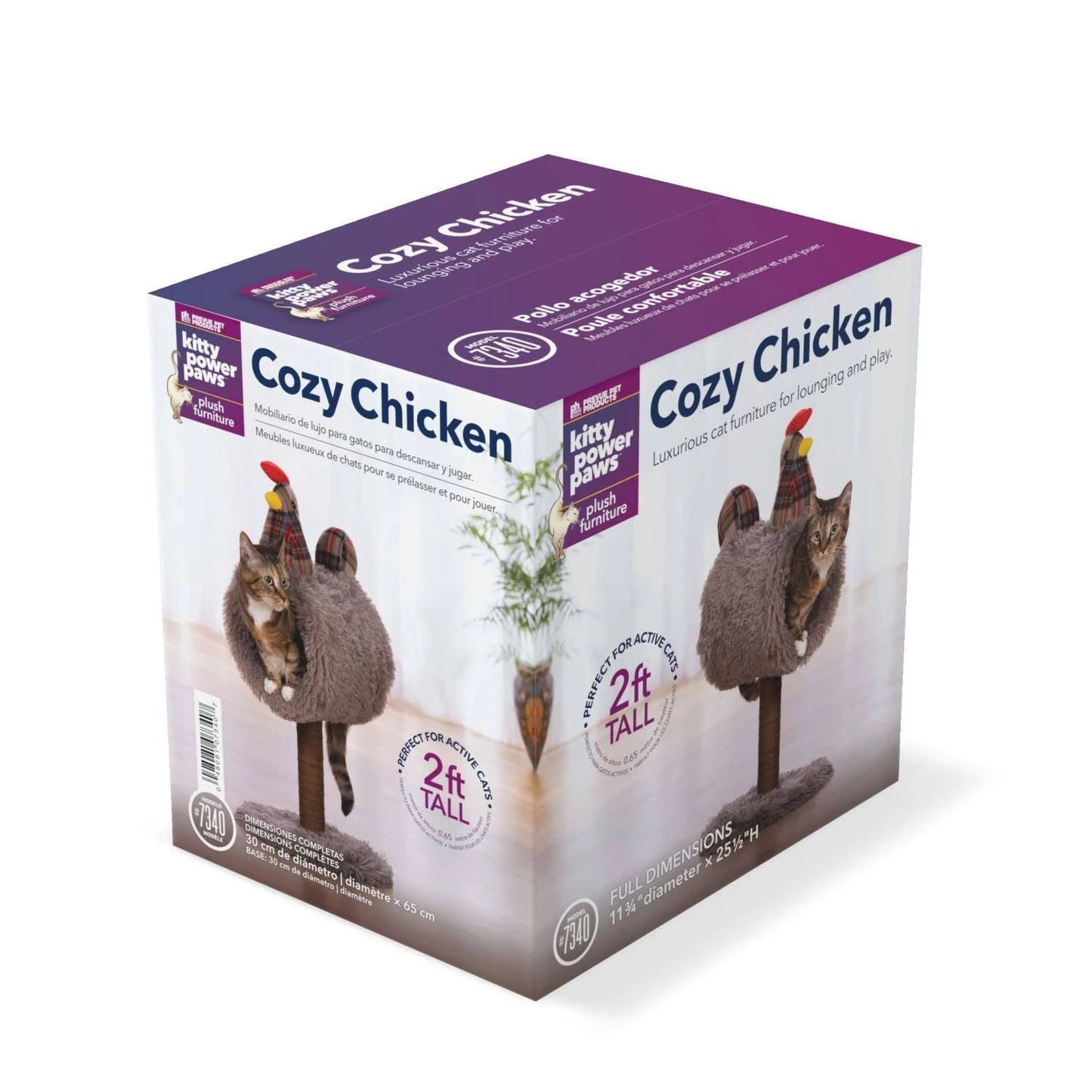 PREVUE Cozy Chicken Cat Post