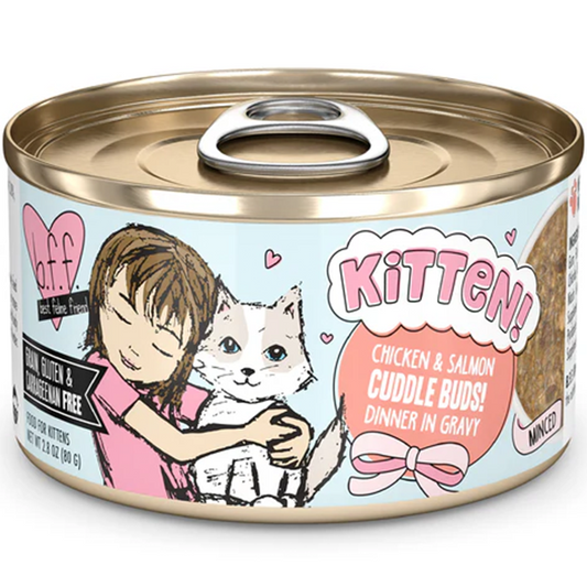 B.F.F. Kitten Cuddle Buds! Chicken & Salmon in Gravy, 80g (2.8oz)