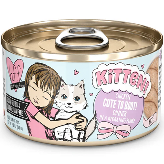 B.F.F. Kitten Cute to Boot! Chicken Dinner in Hydrating Puree, 80g (2.8oz)