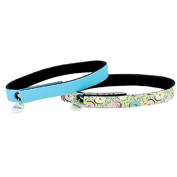 COASTAL ElastaCat FlexFit Collar Donuts & Blue, 2pk