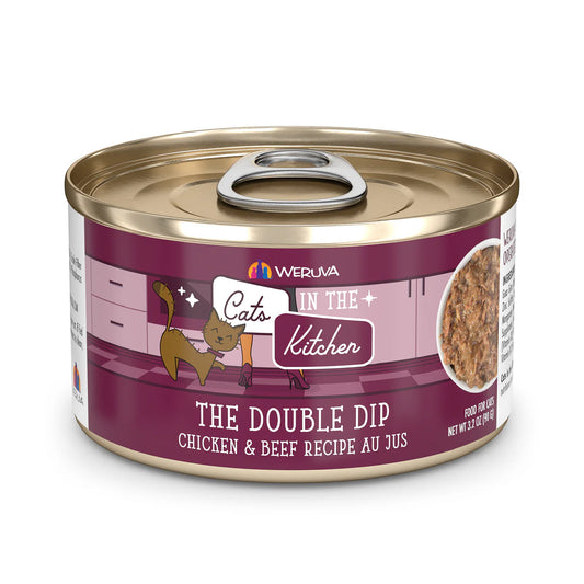 CATS IN THE KITCHEN The Double Dip Chicken and Beef Au Jus, 90g (3.2oz)