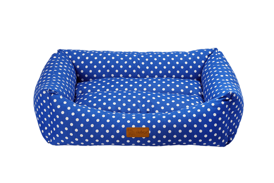 DUBEX Makaron Bed Blue Polka Dot, Small