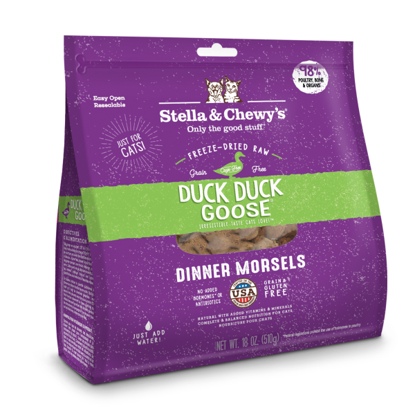 STELLA & CHEWY'S Freeze-Dried Dinner Morsels Duck Duck Goose Dinner, 510g (18oz)