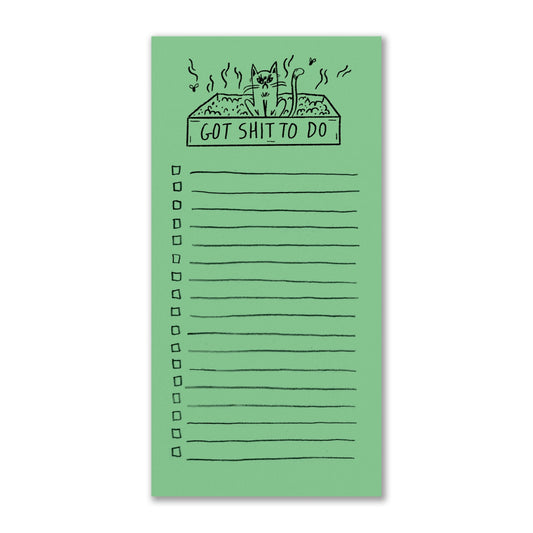 BADGER & BURKE Sh*T To Do - Snitty Kitty Notepad