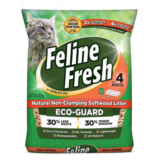 FELINE FRESH Natural Pine Pellet Litter, 18.18kg (40lbs)