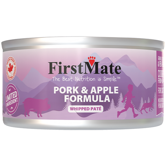 FIRSTMATE Limited Ingredient Diet Pork & Apple Paté, 156g (5.5oz)