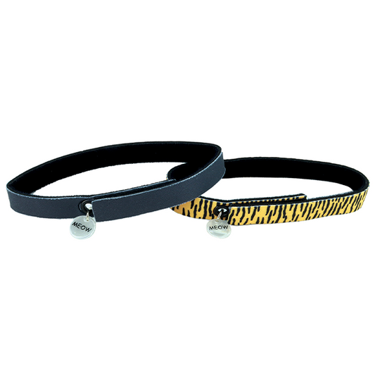 COASTAL ElastaCat FlexFit Collar Tiger & Black, 2pk