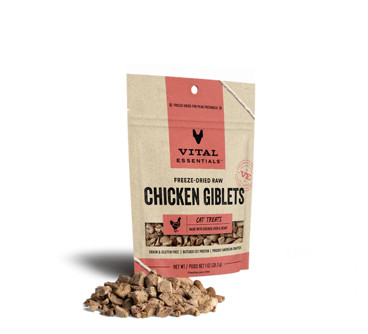 VITAL ESSENTIALS Freeze-Dried Chicken Giblets, 28g