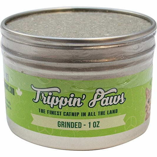 TRIPPIN PAWS Grinded Catnip Tin, 1oz