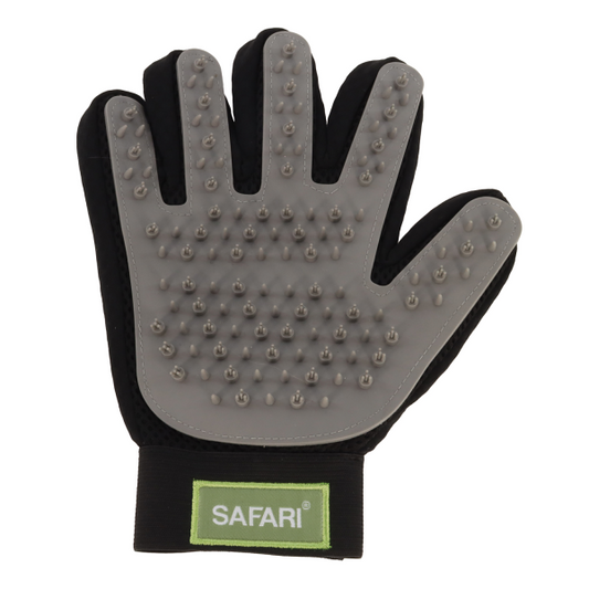 SAFARI Grooming Glove, Black & Grey