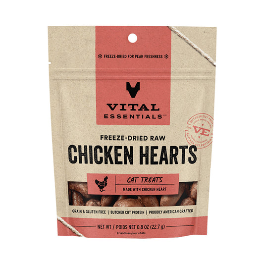 VITAL ESSENTIALS Freeze-Dried Chicken Hearts, 23g