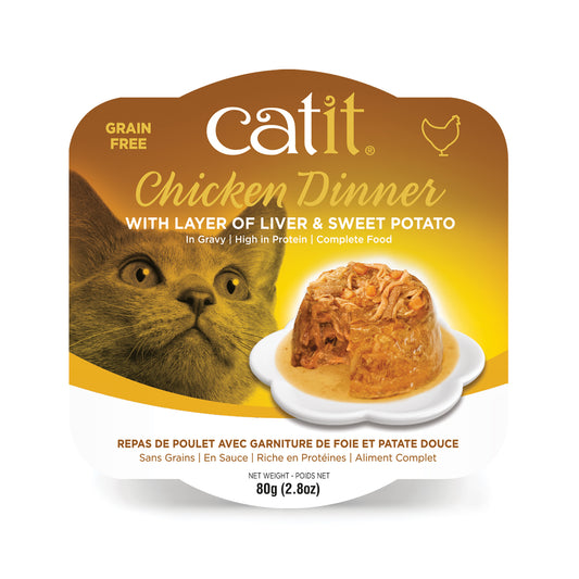 CATIT Chicken Dinner w/Liver & Sweet Potato, 80g (2.8oz)