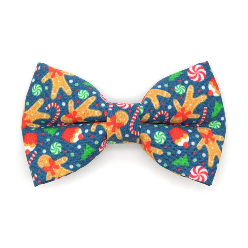 MADE BY CLEO Christmas Treats Blue Bow Tie