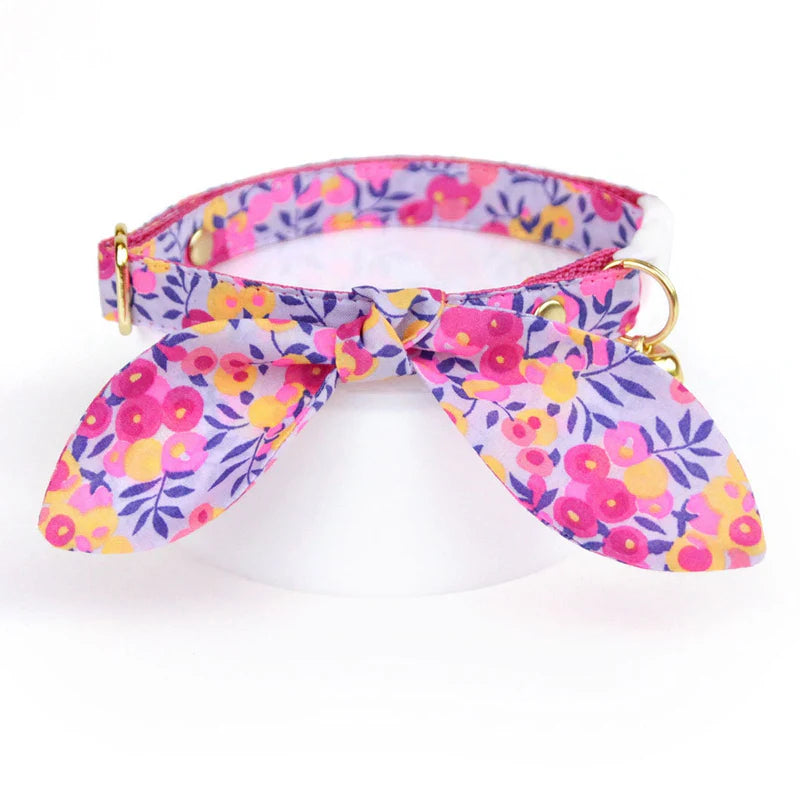 MADE BY CLEO Margeaux Floral Collar with Bunny Ear Bow