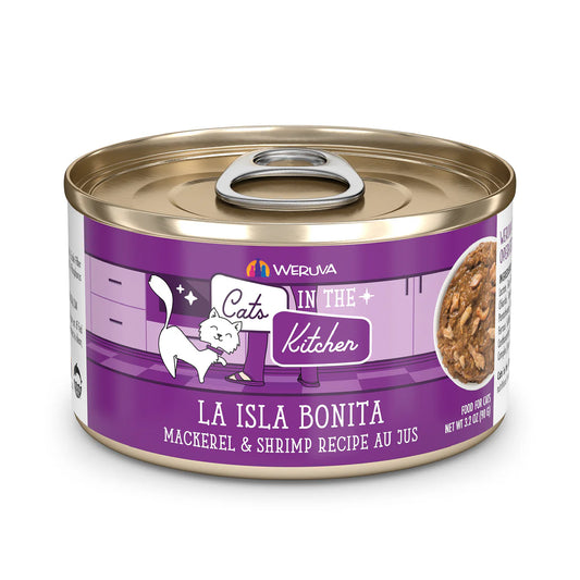 CATS IN THE KITCHEN La Isla Bonita Mackerel and Shrimp Au Jus, 90g (3.2oz)