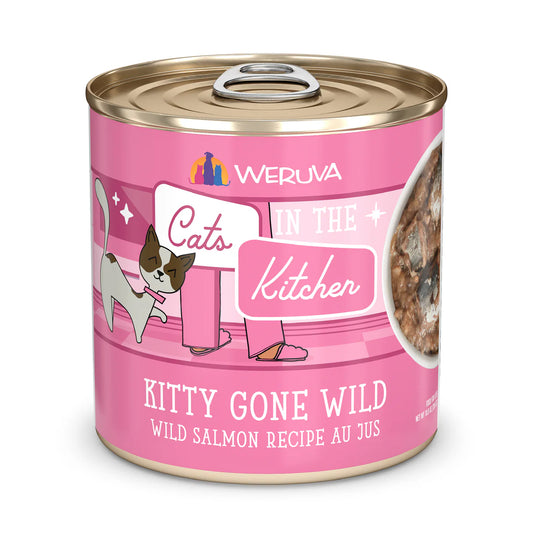 CATS IN THE KITCHEN Kitty Gone Wild Salmon Au Jus, 284g (10oz)