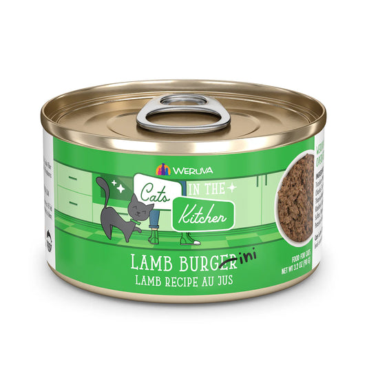 CATS IN THE KITCHEN Lamb Burgini Lamb Au Jus, 90g (3.2oz)