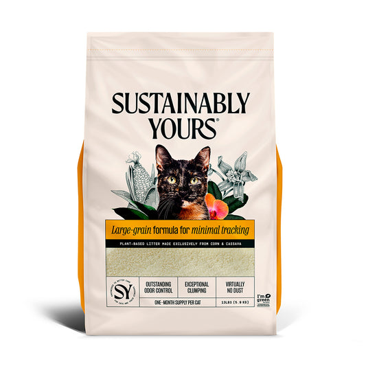 SUSTAINABLY YOURS Multi-Cat Large Grain Litter, 5.9kg (13lbs)