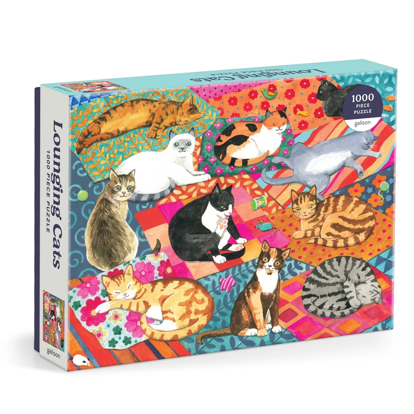 GALISON Lounging Cats 1000-piece Puzzle