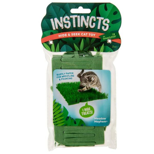 SMARTYKAT Instincts Meadow Mayhem Paper Grass Hide & Seek Mat, 2pk