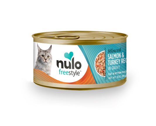 NULO Freestyle Minced Salmon & Turkey in Gravy, 85g (3oz)