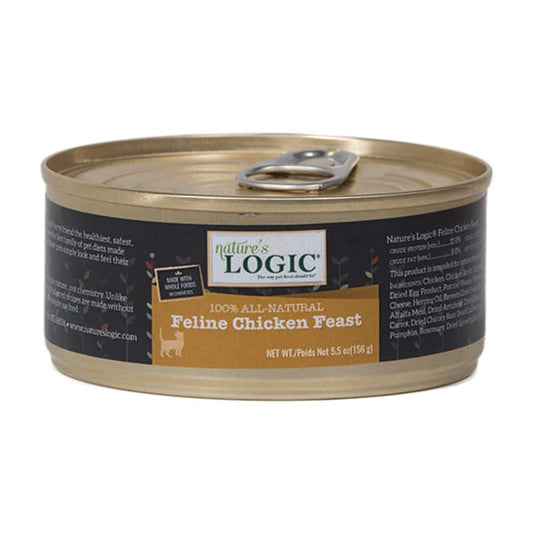 NATURE'S LOGIC Feline Chicken Feast Pâté, 156g (5.5oz)