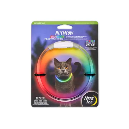 NITE IZE NiteMeow Rechargeable LED Safety Necklace