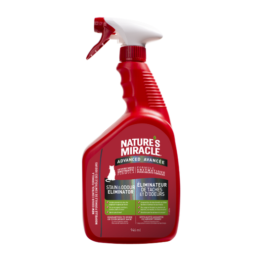 NATURE'S MIRACLE Advanced Stain & Odour Eliminator, 946ml