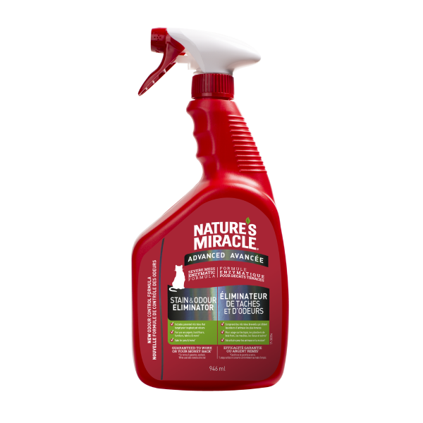 NATURE'S MIRACLE Advanced Stain & Odour Eliminator, 946ml