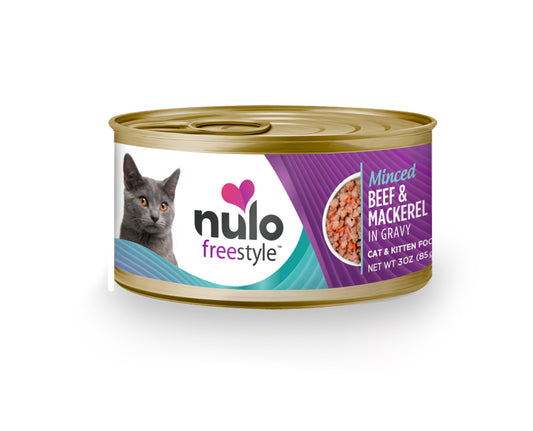 NULO Freestyle Minced Beef & Mackerel in Gravy, 85g (3oz)
