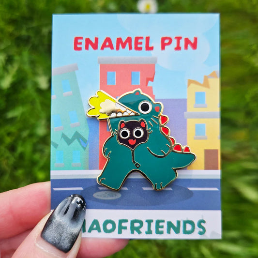MAOFRIENDS Godzillnya Cat Pin