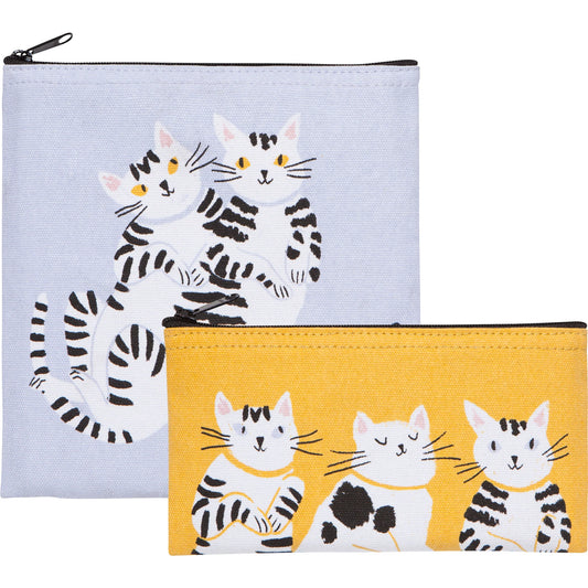 DANICA Meow & Furever Snack Bags, Set of 2