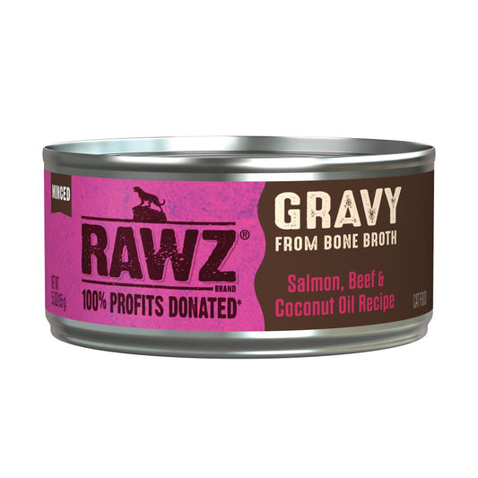 RAWZ Gravy Salmon, Beef & Coconut Oil, 156g (5.5oz)