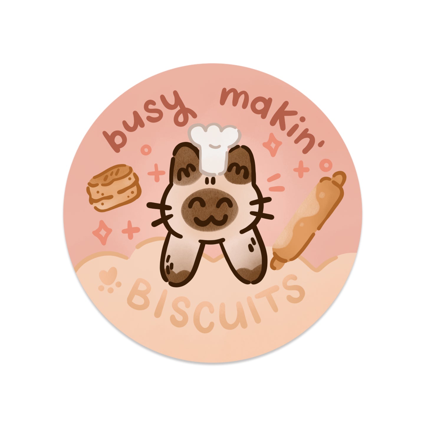 THE STRAY SHOP Busy Makin' Biscuits Sticker