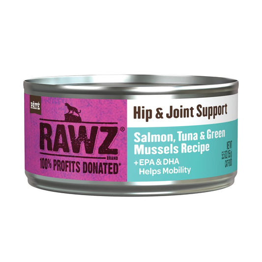 RAWZ Hip & Joint Support Salmon, Tuna & Green Mussels, 156g (5.5oz)