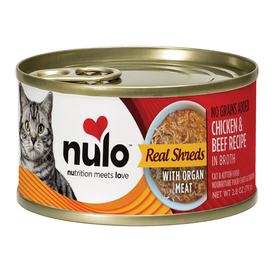 NULO Real Shreds Chicken & Beef w/Organ Meat, 79g (2.8oz)
