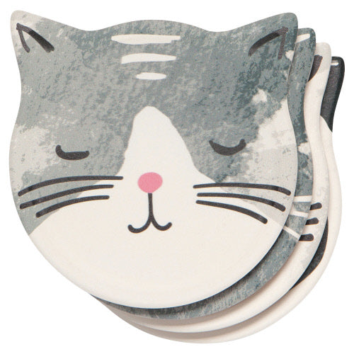 DANICA Meow Soak Up Coasters, Set of 4