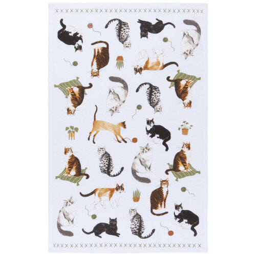 DANICA Cat Collective Printed Cotton Dishtowel